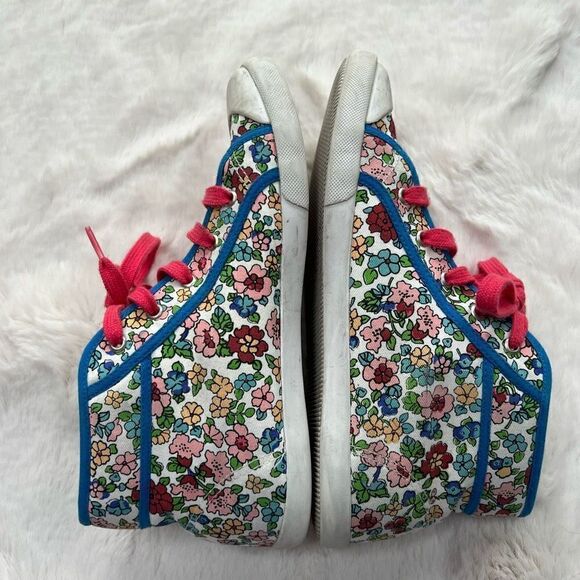 Johnnie B. Mini Boden Floral Canvas High Top Sneakers Colorful Spring size 40 - Picture 8 of 12
